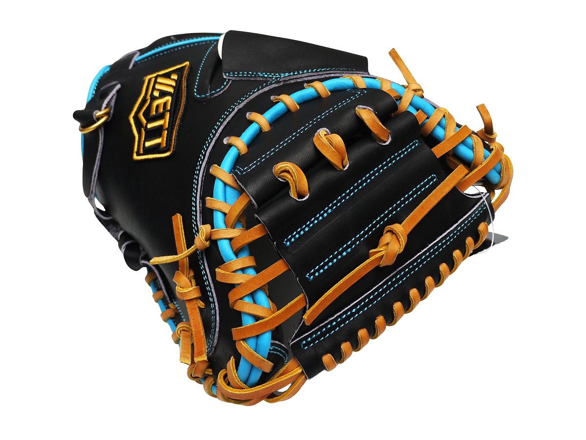 ZETT Pro Model - Elite Series 33" Catcher's Mitt - Black/Skyblue