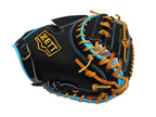 ZETT Pro Model - Elite Series 33" Catcher's Mitt - Black/Skyblue