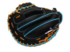 ZETT Pro Model - Elite Series 33" Catcher's Mitt - Black/Skyblue