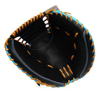 ZETT Pro Model - Elite Series 33" Catcher's Mitt - Black/Skyblue
