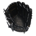 ZETT Pro Japan Steerhide 12 inch Pitcher Glove - Black #7