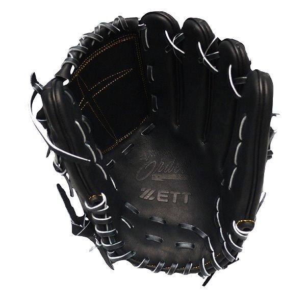 ZETT Pro Japan Steerhide 12 inch Pitcher Glove - Black #7