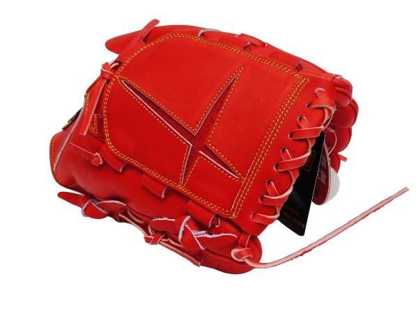 ZETT Pro Japan Steerhide 12 inch Pitcher Glove - Red #2