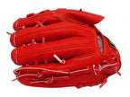 ZETT Pro Japan Steerhide 12 inch Pitcher Glove - Red #5