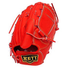 ZETT Pro Japan Steerhide 12 inch Pitcher Glove - Red #6