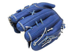 ZETT Pro Japan Steerhide 12 inch Pitcher Glove - Royal Blue #3