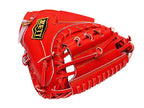 ZETT Pro Japan Steerhide 34 inch Catcher Mitt - Red #2