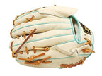 ZETT Pro Model Elite 12 inch Pitcher Glove - Beige/Skyblue #5