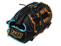 ZETT Pro Model Elite 12 inch Pitcher Glove - Black/Skyblue #1