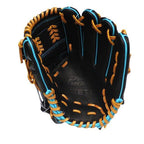 ZETT Pro Model Elite 12 inch Pitcher Glove - Black/Skyblue #7