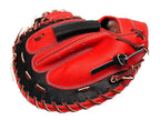 ZETT Pro Model Elite 33 inch Open Back Catcher Mitt - Red/Black #4